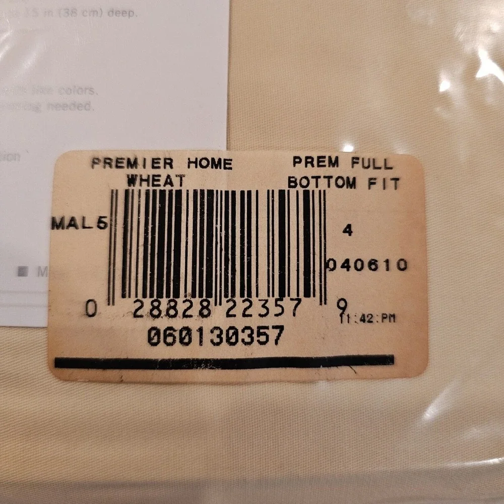 Target Home Premiere Collection Full Flat Bed Sheet Egyptian Cotton Wheat